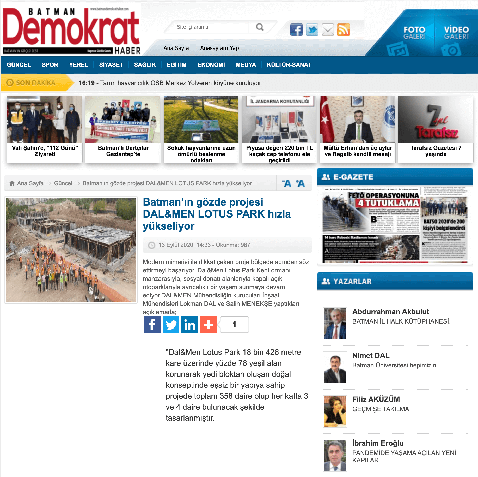 Batman Demokrat Haber
